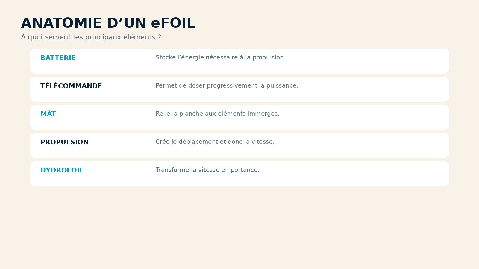 eFoil visual guide