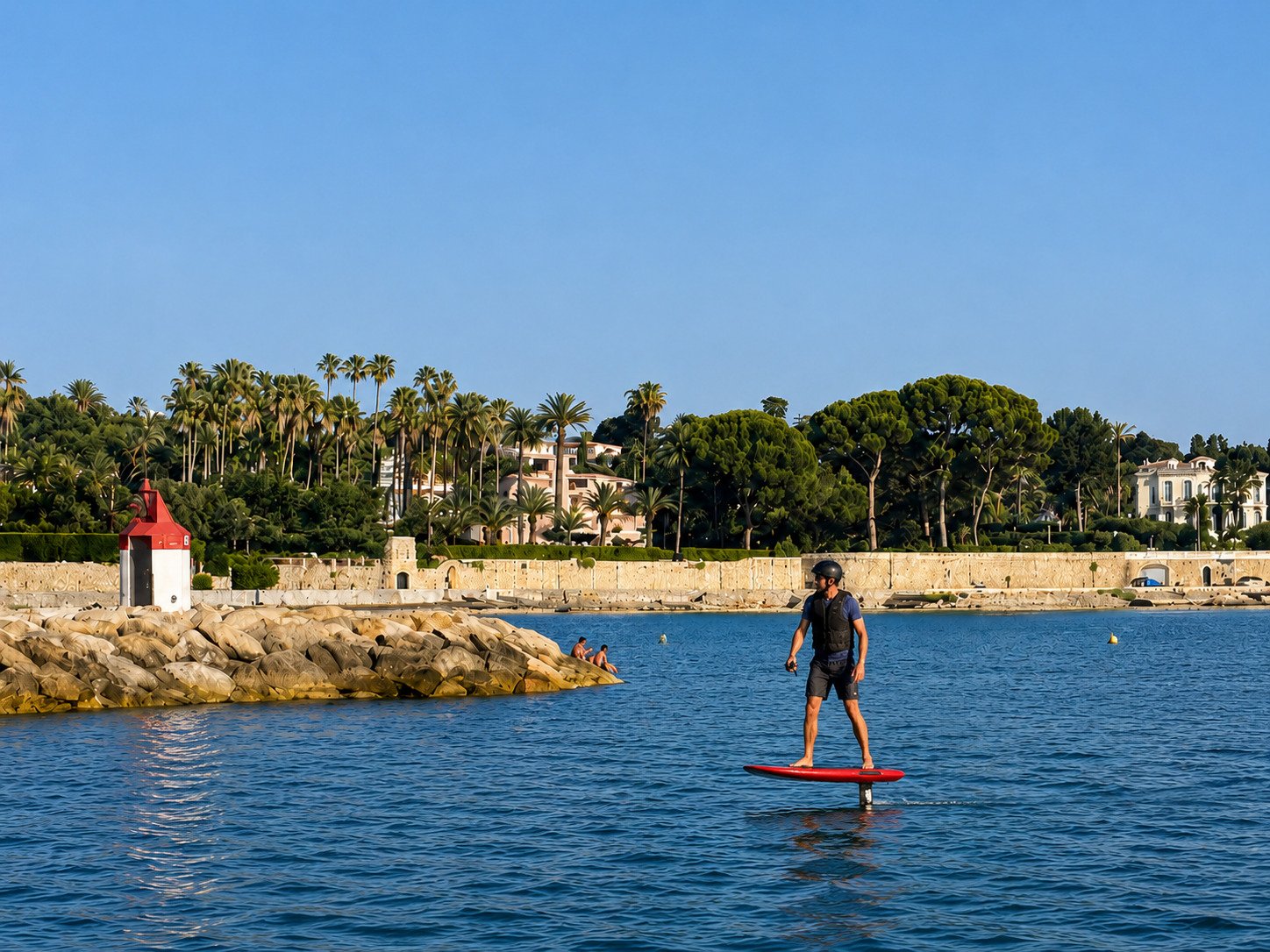 View of Cap d’Antibes from the sea